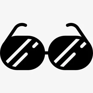 大墨镜图标免抠