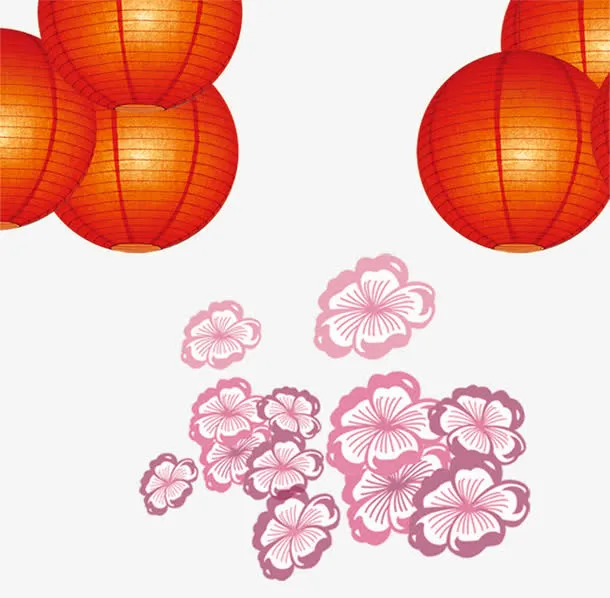 大红灯笼免抠