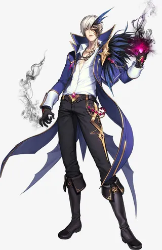 卡通妖异魔法师男子免抠