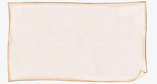 黄色卷起的纸张背景手绘