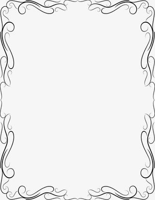 花纹边框方形边框免抠