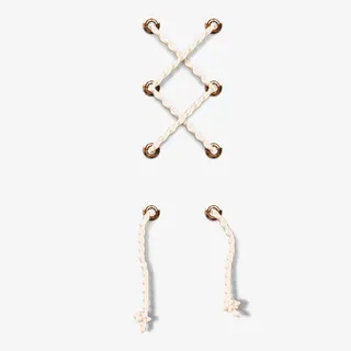 鞋带捆绑的白色草绳免抠