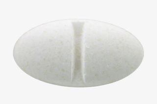 白色治愈椭圆形西药片实物免抠