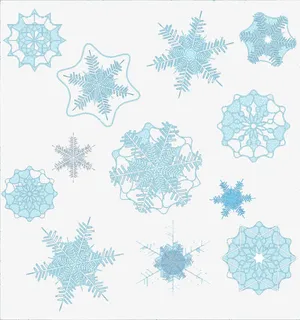 漫天雪花矢量素材免抠 漫天雪花矢量素材免抠