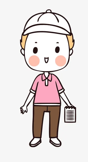 人物手绘插画可爱素材79免抠