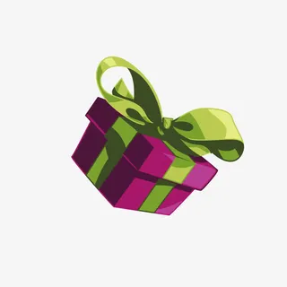 卡通文艺精美礼盒设计包装设计免抠