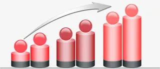 创意砝码柱状图免抠