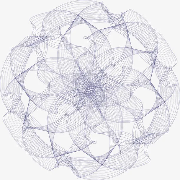 创意螺旋花纹纹理图免抠