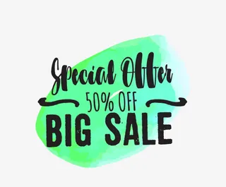 夏日促销标签免抠