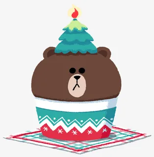 熊圣诞节 卡通小装饰 元素免抠