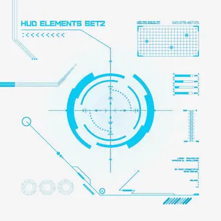 科技圆形转轮免抠