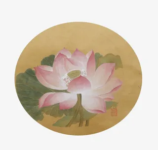 复古荷花儿免抠