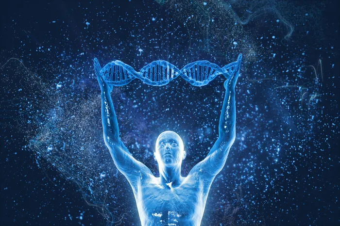 DNA分子结构海报背景高清