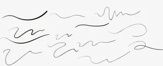 线条  黑色线条 png素材免抠