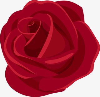 唯美红色花朵免抠