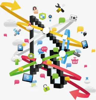 箭头网络元素免抠