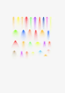 彩色炫光效果免抠