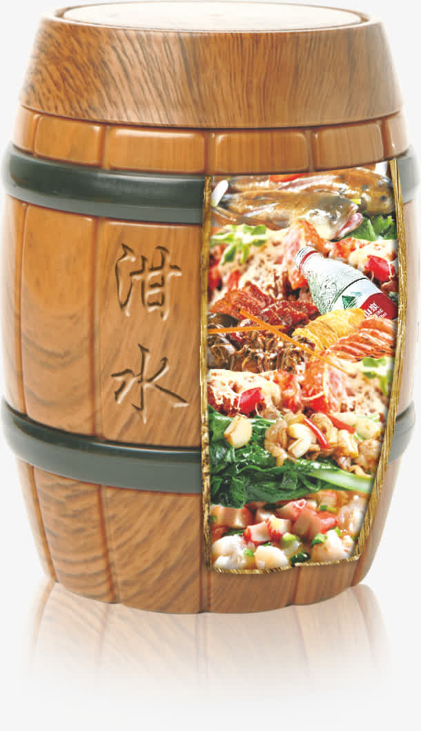 泔水桶免抠
