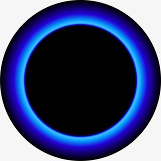 蓝色闪耀光圈免抠