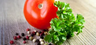 简约素雅蔬菜海报背景高清