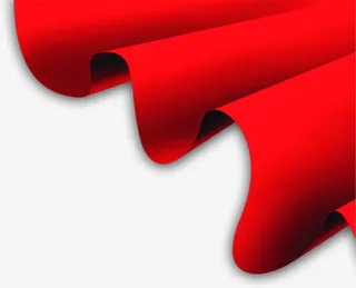 手绘红色中国风红旗免抠