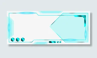 科技感弹框边框免抠