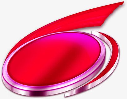 红色电商旋转设计免抠