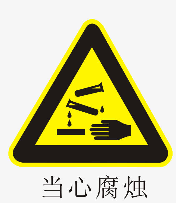 小心腐烛标志免抠