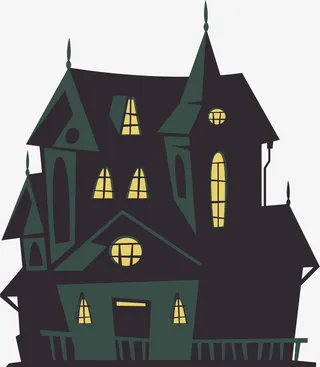 万圣节城堡免抠