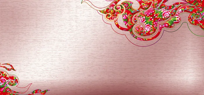 中国风东北花卉背景高清