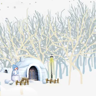 卡通冬季素材免抠