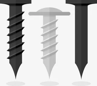 三颗螺丝钉子免抠