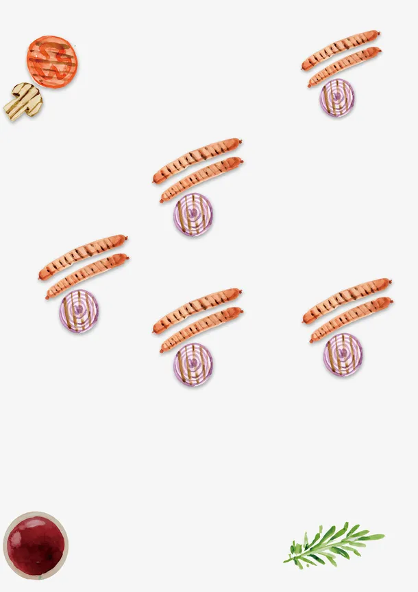 西红柿火腿肠免抠