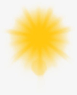 光晕光影黄色镜头晕影特效免抠