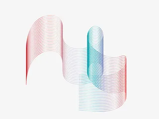 抽象线条渐变免抠