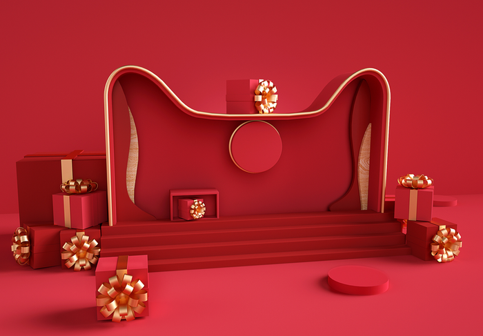 C4D，微场景，电商，舞台高清