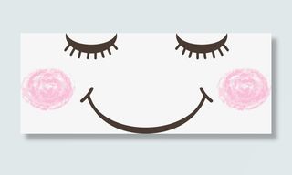 粉色微笑可爱表情免抠