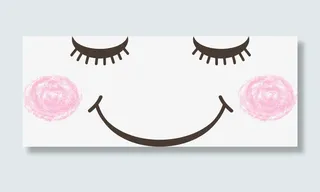 粉色微笑可爱表情免抠