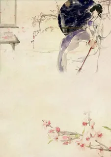 婉约古代美人背景素材高清