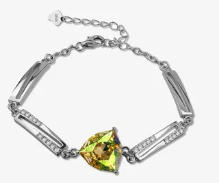 时尚欧美首饰品925银手链免抠