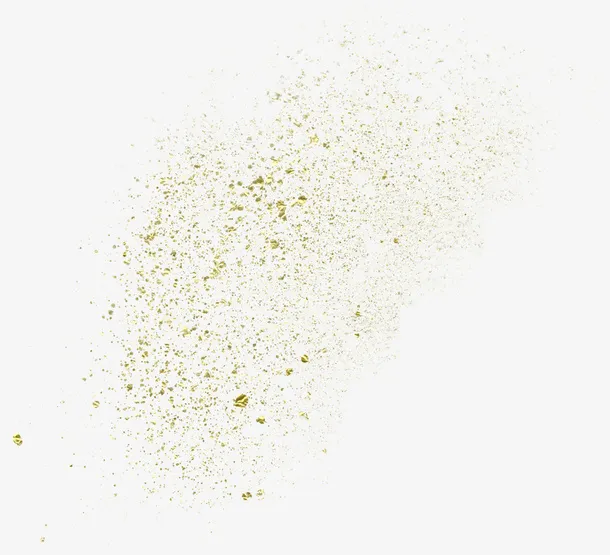 金色喷墨颗粒免抠