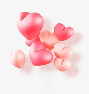 创意儿童心形爱心海报免抠