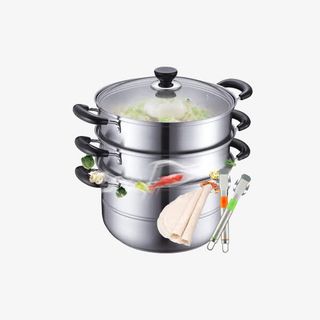 苏泊尔蒸锅-三层304不锈钢蒸锅免抠