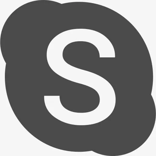 呼叫聊天消息Skype社会标志免抠