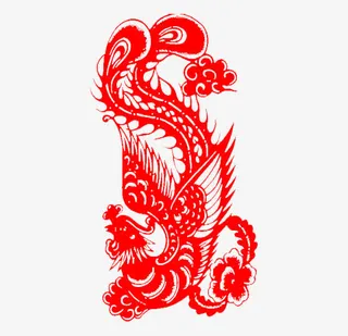 中国风剪纸窗花免抠