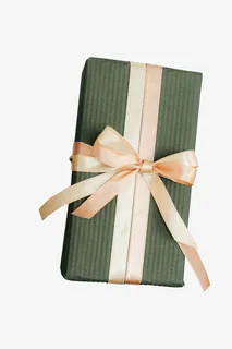 墨绿色长条盒子礼物免抠