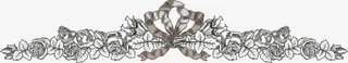 欧式复古花纹边框装饰元素免抠