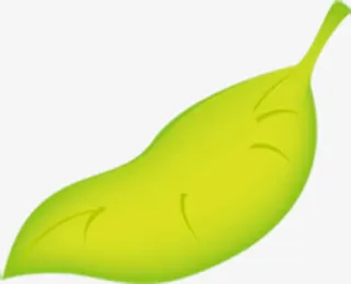 绿色卡通唯美树叶春天免抠