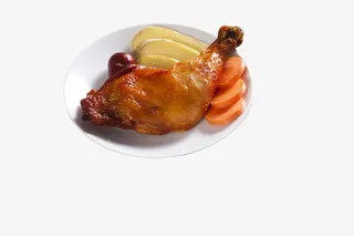 盘子里面的鸡腿免抠