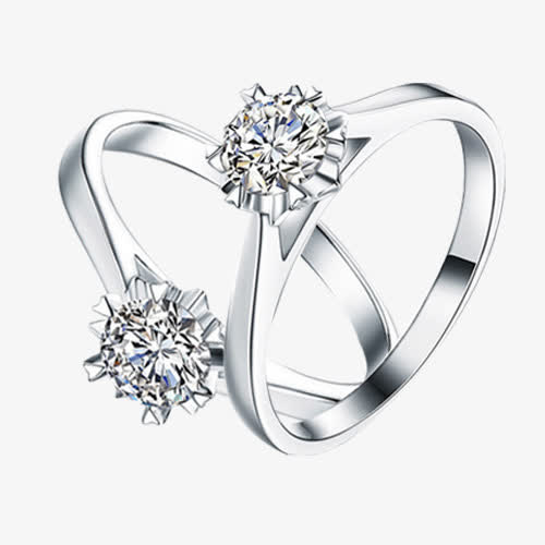 结婚戒指  钻戒免抠